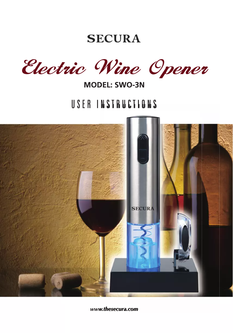 Page 1 of the manual User Manual Secura SWO-3N