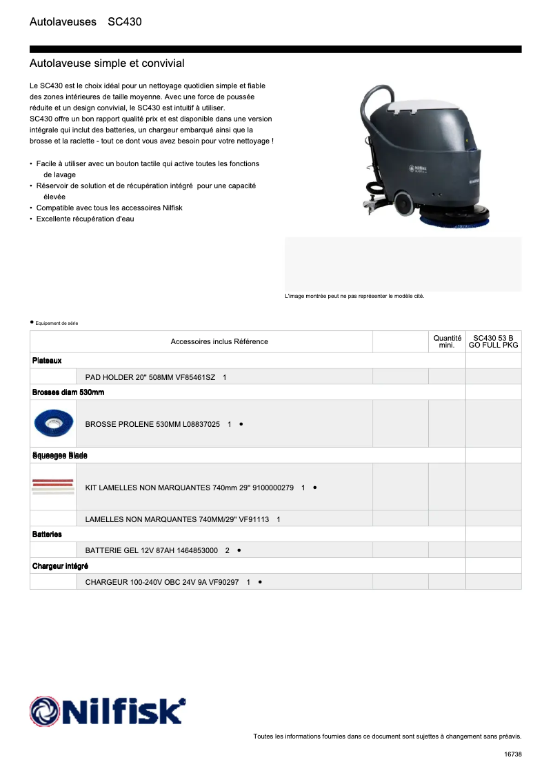 Image de la première page du manuel de l'appareil SC430