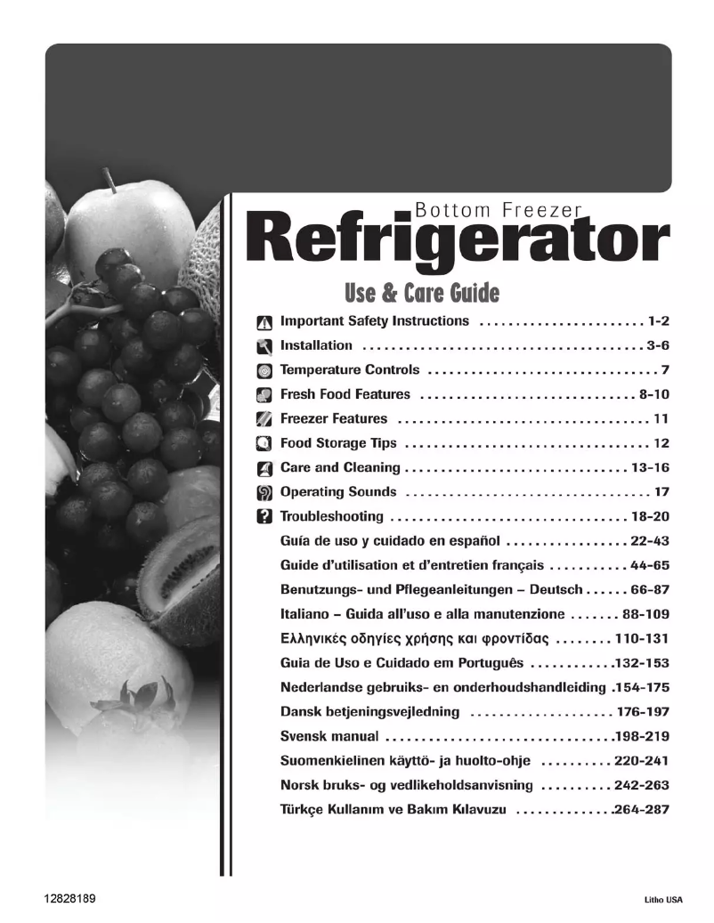 Page 1 de la notice Manuel utilisateur Amana GB 2026 D RVS