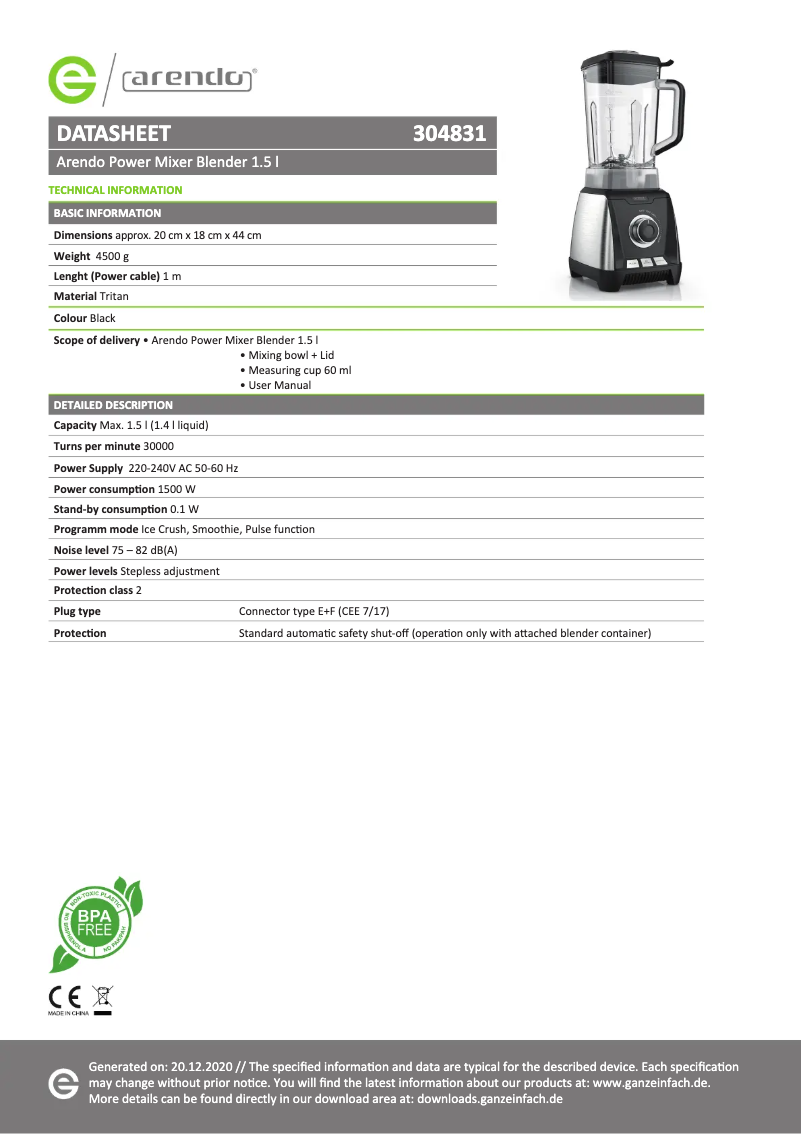 Imagen de la primera página del manual del dispositivo 304831