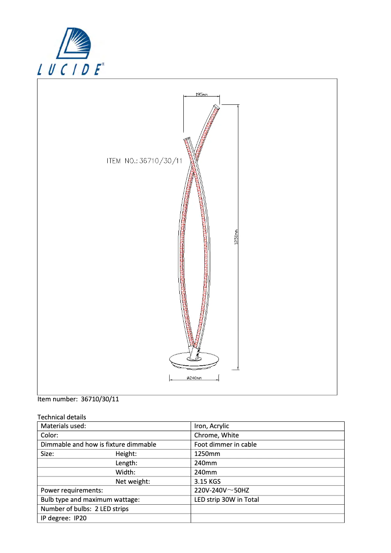Image de la première page du manuel de l'appareil Dual 36710/30/11