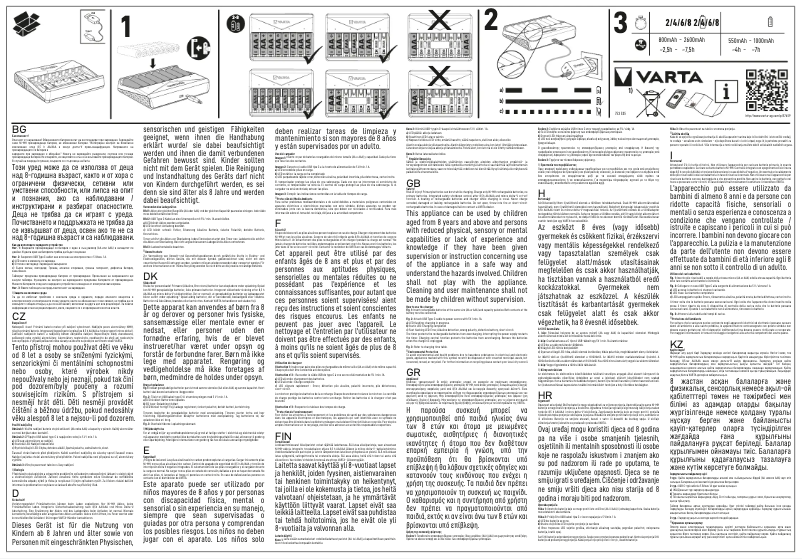 Page 1 de la notice Manuel utilisateur Varta Multi Charger 57659