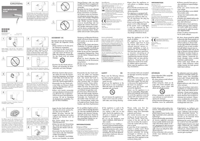 Image de la première page du manuel de l'appareil HD 7581