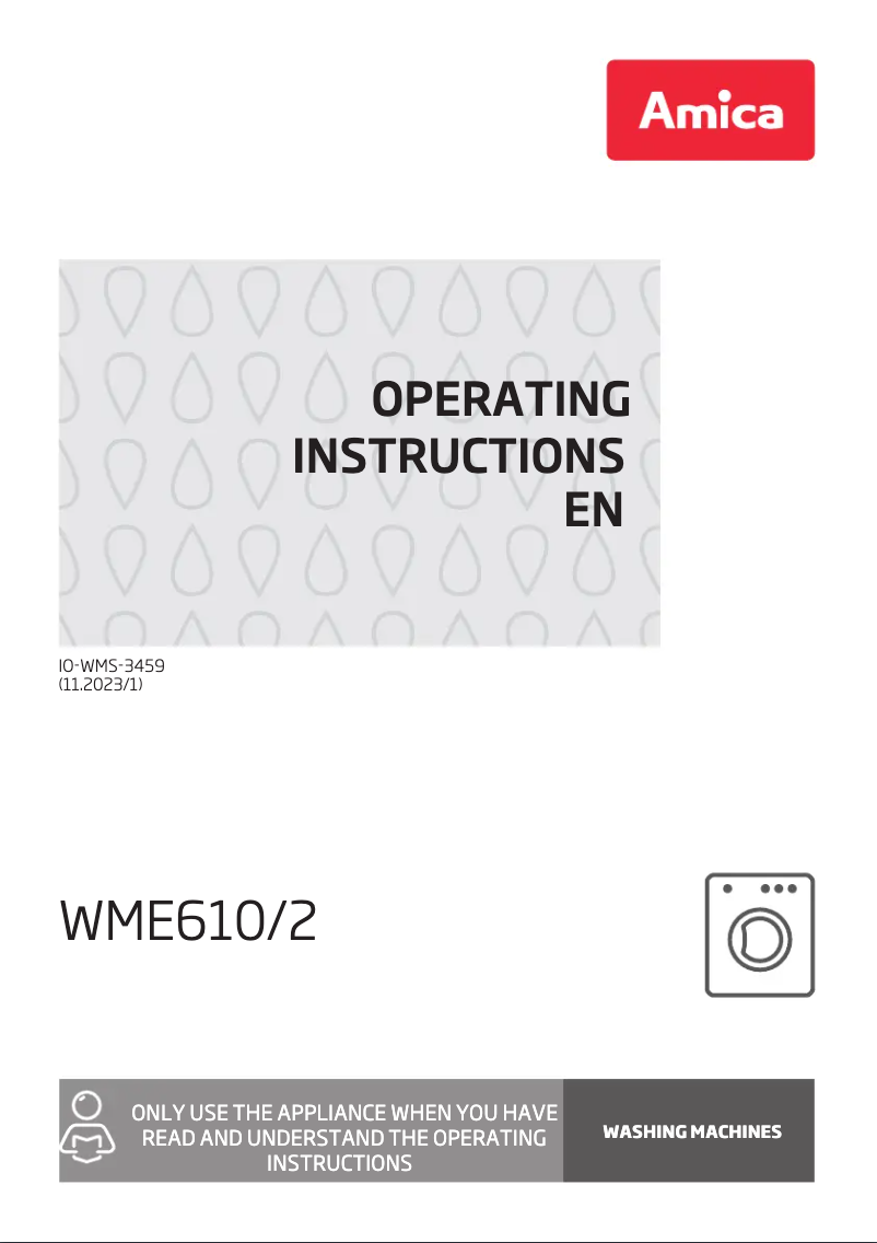 Image de la première page du manuel de l'appareil WME610