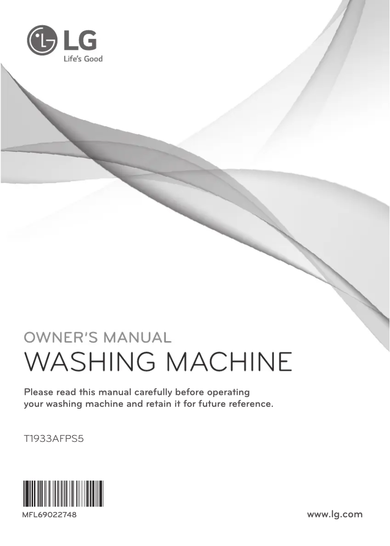 Page n°1 - Manuel utilisateur LG T1933AFPS5