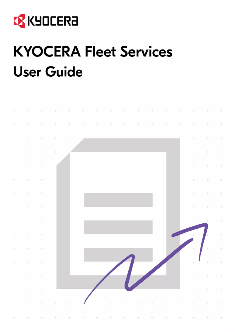 Page n°1 - Manuel utilisateur Kyocera Fleet Services