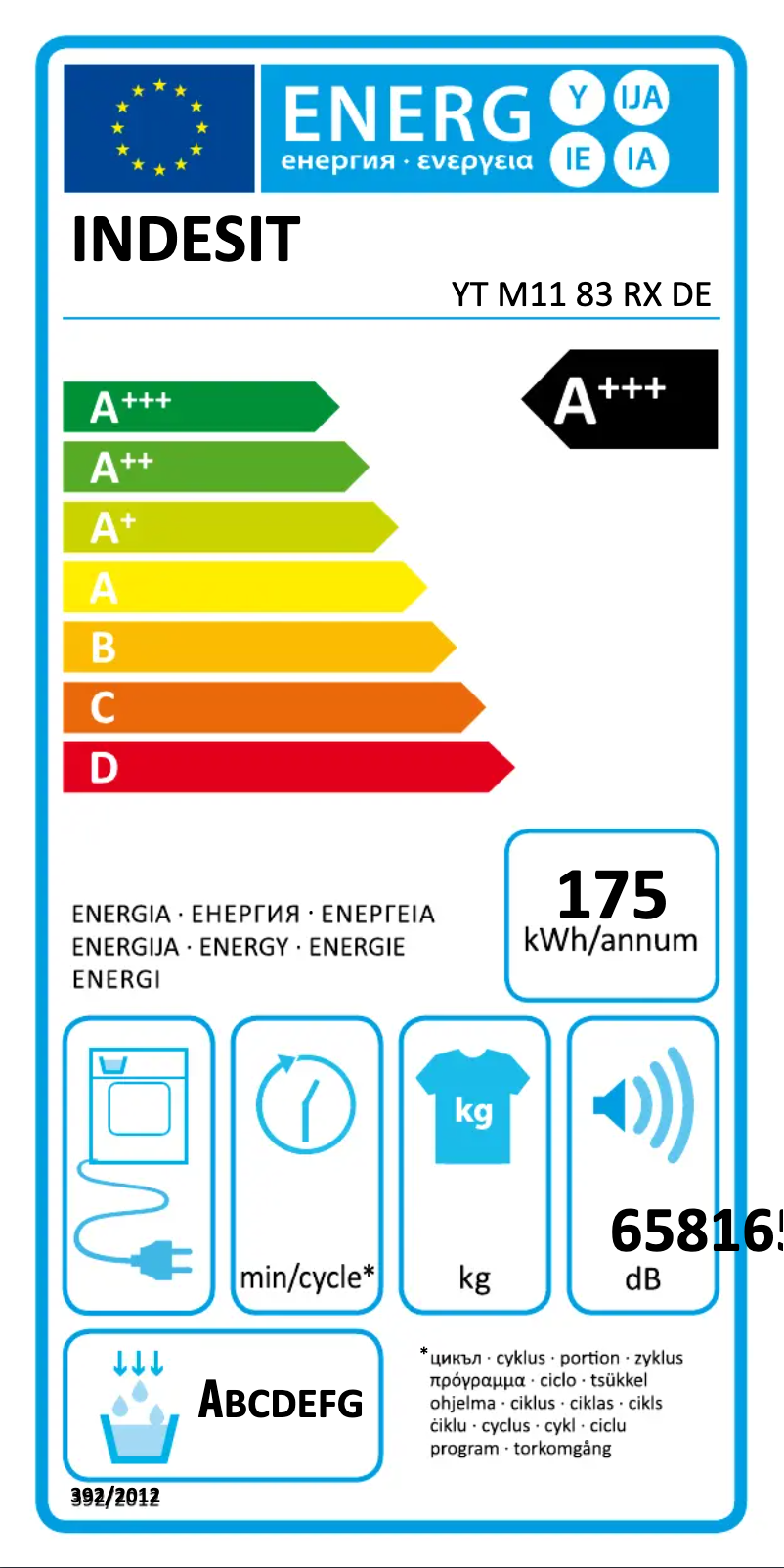 Page n°1 - Manuel utilisateur Indesit YT M11 83 RX DE