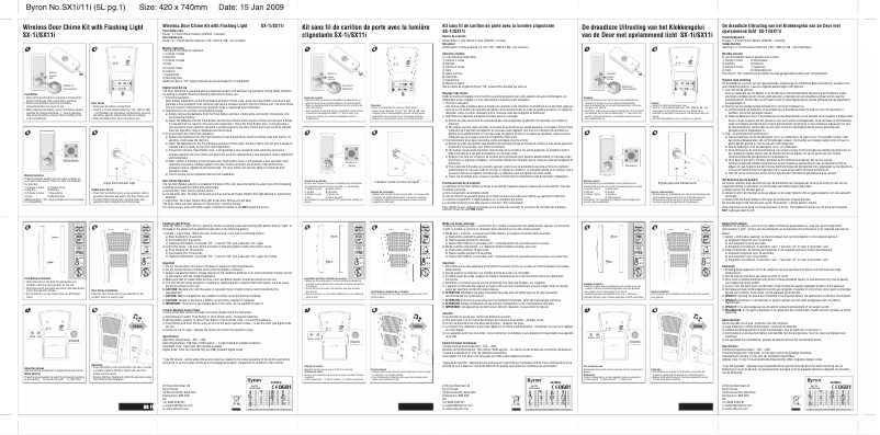 Page n°1 - Manuel utilisateur Elro SX1I