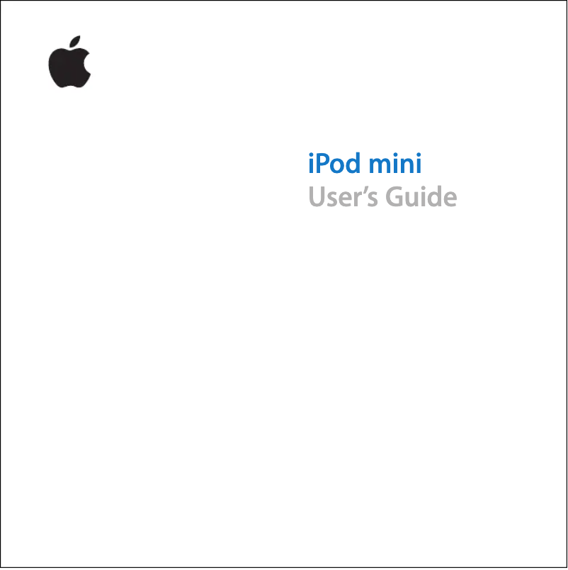 Page n°1 - Manuel utilisateur Apple iPod Mini 2nd generation