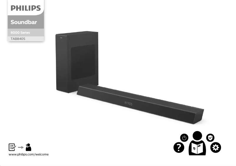 Page 1 de la notice Guide de démarrage rapide Philips TAB8405