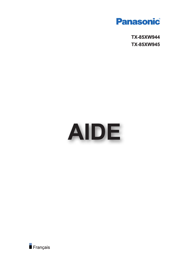 Page 1 de la notice Manuel utilisateur Panasonic Viera TX-85XW945