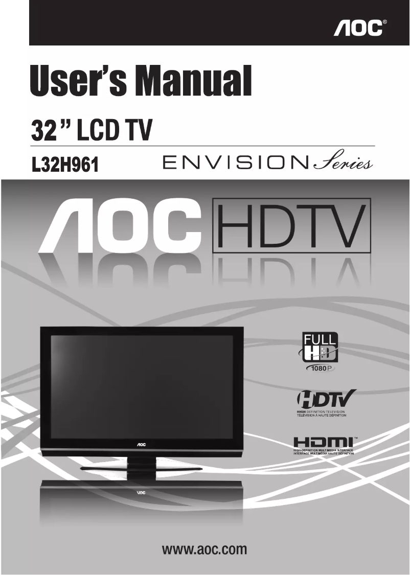 Página 1 del manual Manual de usuario AOC L32H961