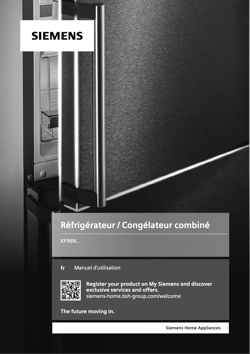 Page n°1 - Manuel utilisateur Siemens KF96NVPEA