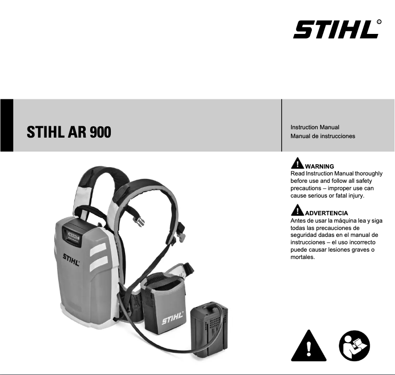 Page 1 de la notice Manuel utilisateur Stihl AR 900