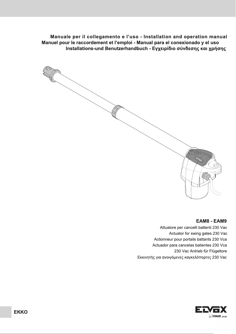 Page n°1 - Manuel utilisateur Vimar ELVOX EAM9.R