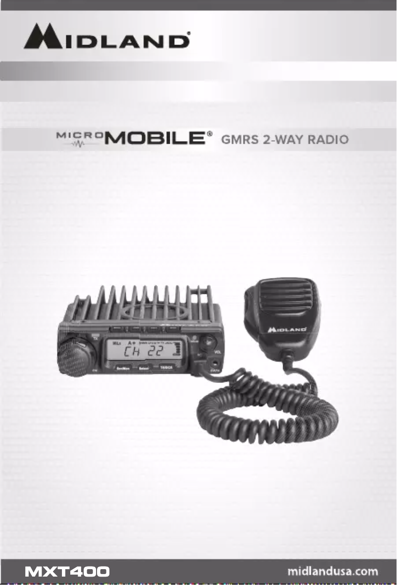 Page n°1 - Manuel utilisateur Midland MicroMobile MXT400VP3