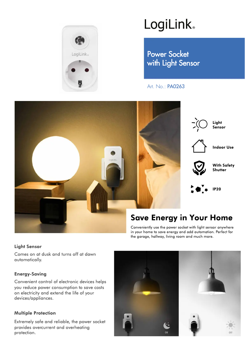 Image de la première page du manuel de l'appareil PA0263