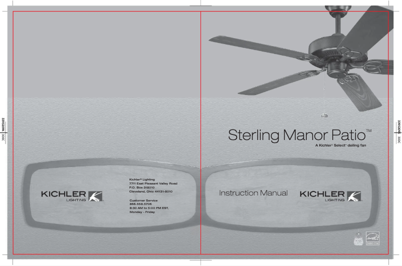 Page n°1 - Manuel utilisateur Kichler Sterling Manor