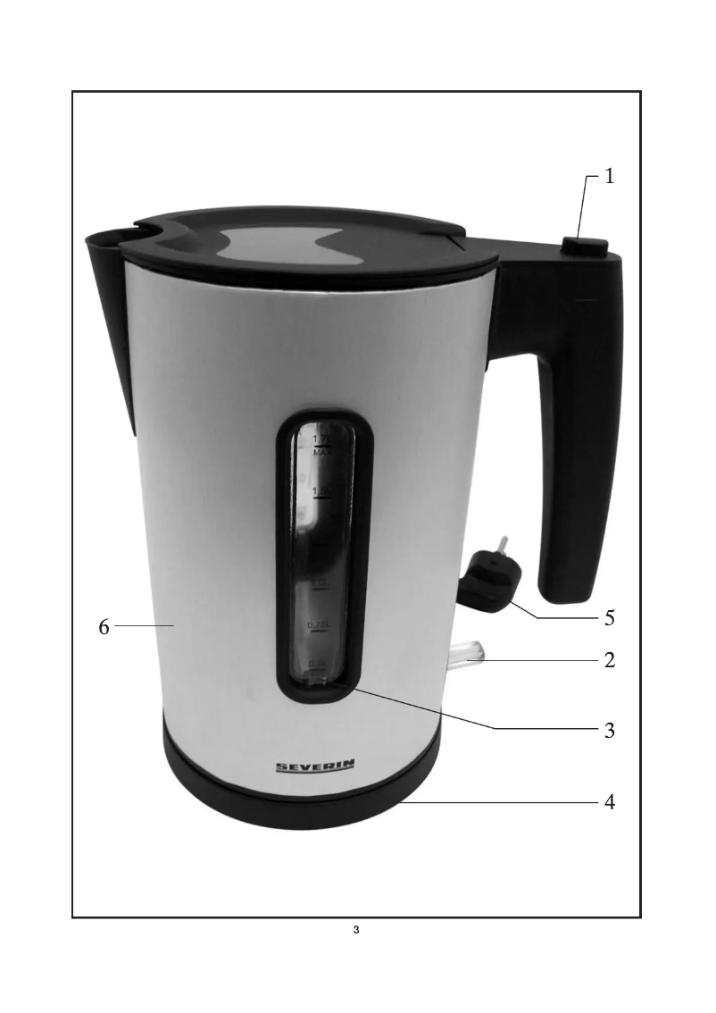 Page n°1 - Manuel utilisateur Severin WK 3307