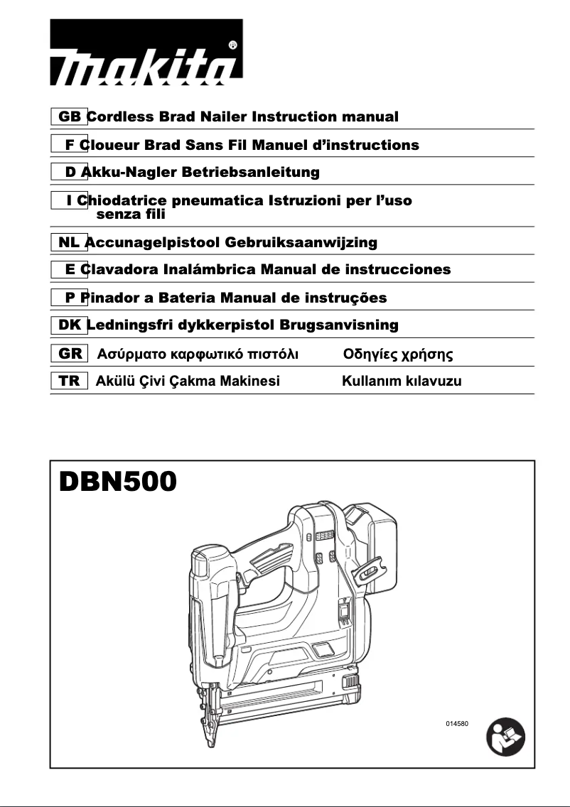 Page n°1 - Manuel utilisateur Makita DBN500