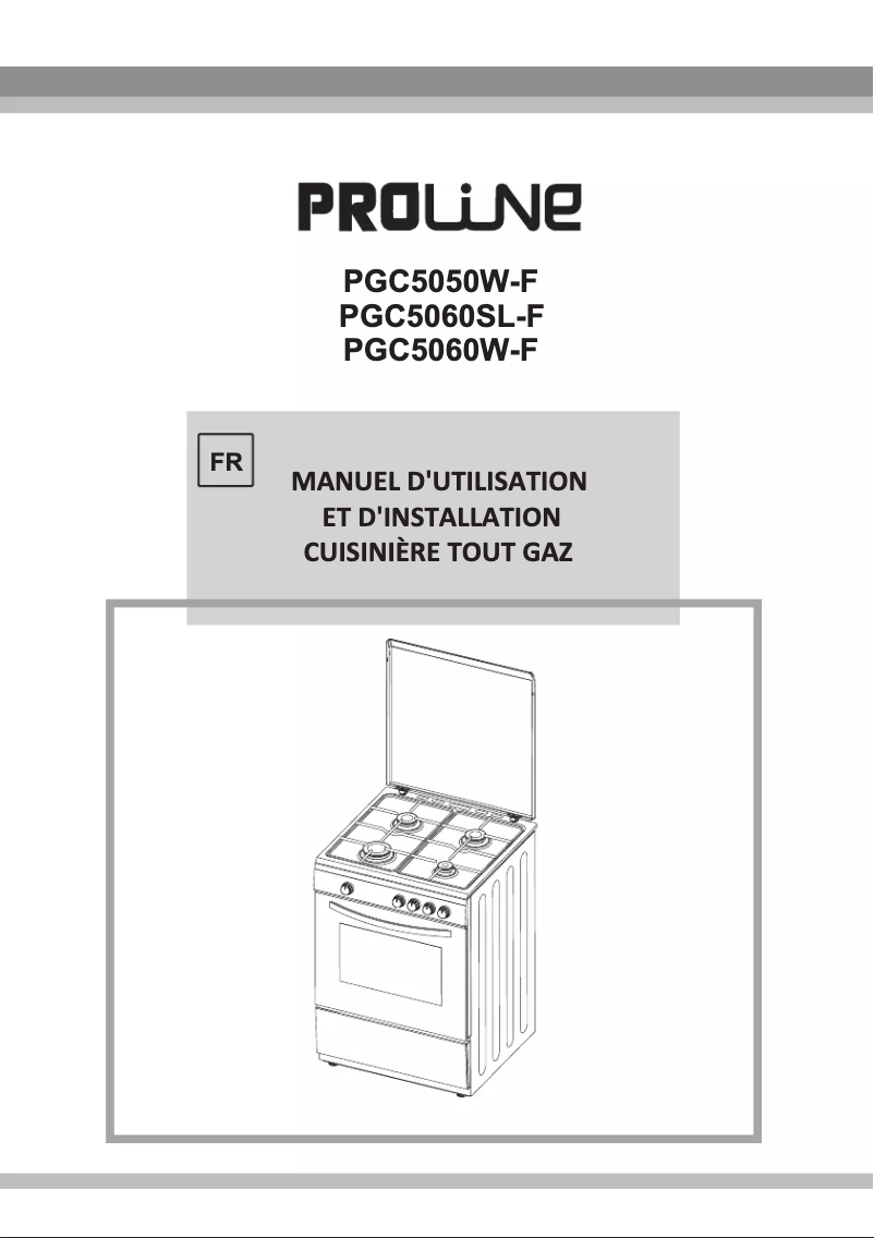 Page n°1 - Manuel utilisateur Proline PGC 5060SL-F