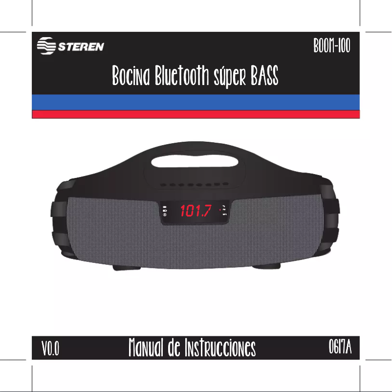 Image de la première page du manuel de l'appareil BOOM-100