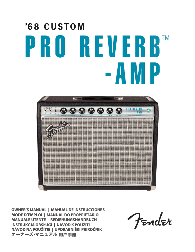 Page n°1 - Manuel utilisateur Fender '68 Custom Pro Reverb