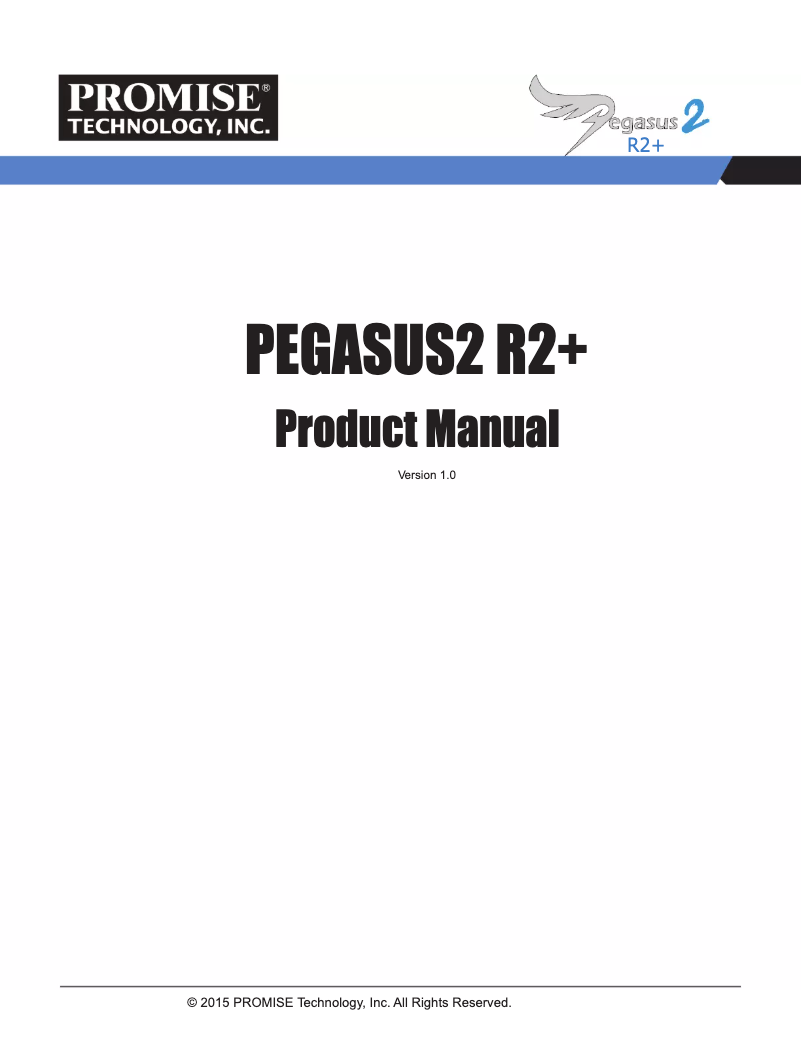 Página 1 del manual Manual de usuario Promise Technology Pegasus2 R2+