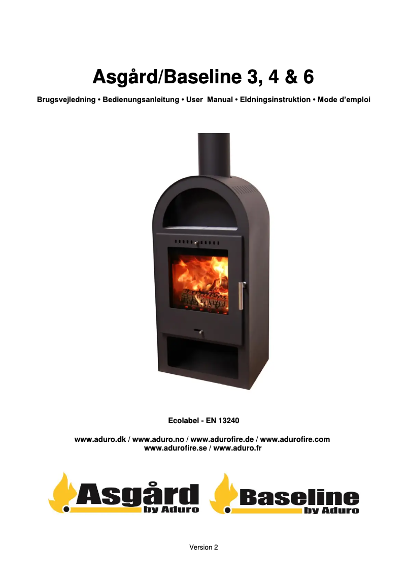 Page 1 de la notice Manuel utilisateur Aduro Asgard 4