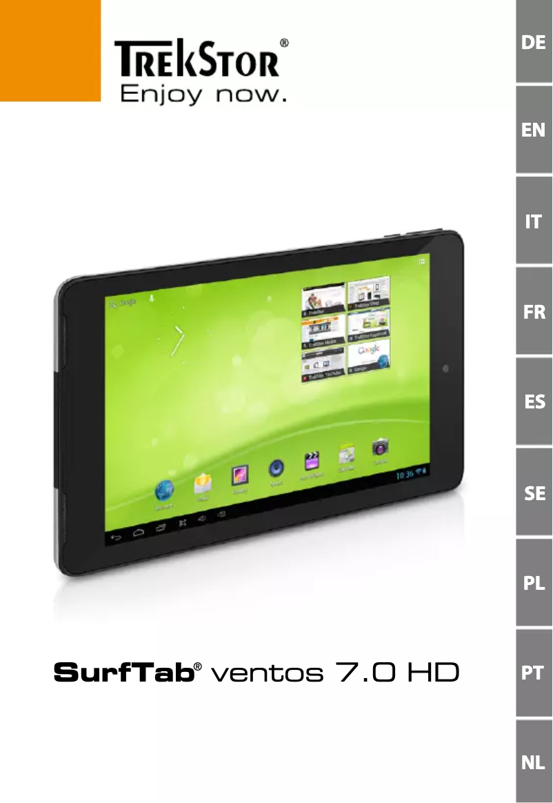 Page n°1 - Manuel utilisateur TrekStor SurfTab ventos 7.0 HD