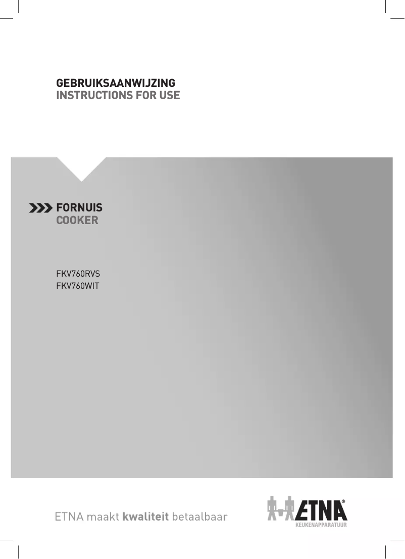 Page 1 de la notice Manuel utilisateur Etna FKV760WIT