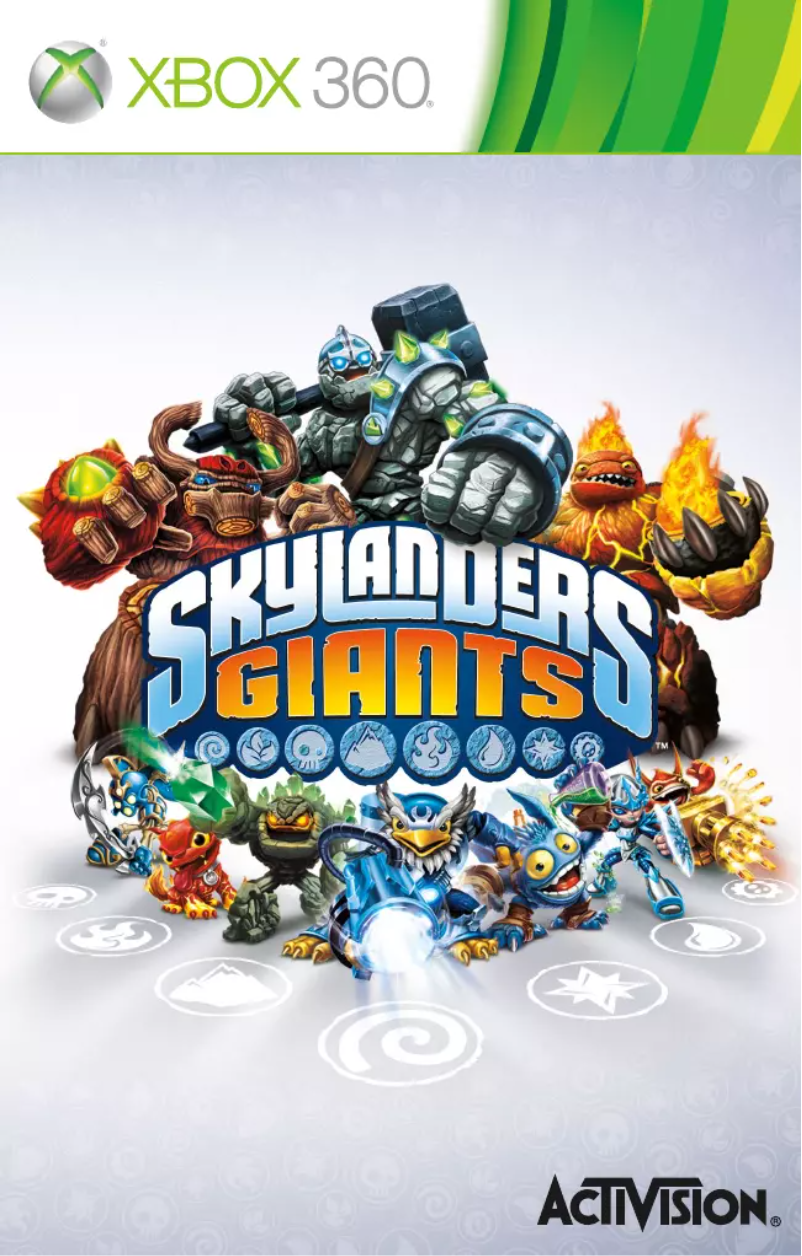 Page 1 de la notice Manuel utilisateur Microsoft Skylanders (Xbox 360)