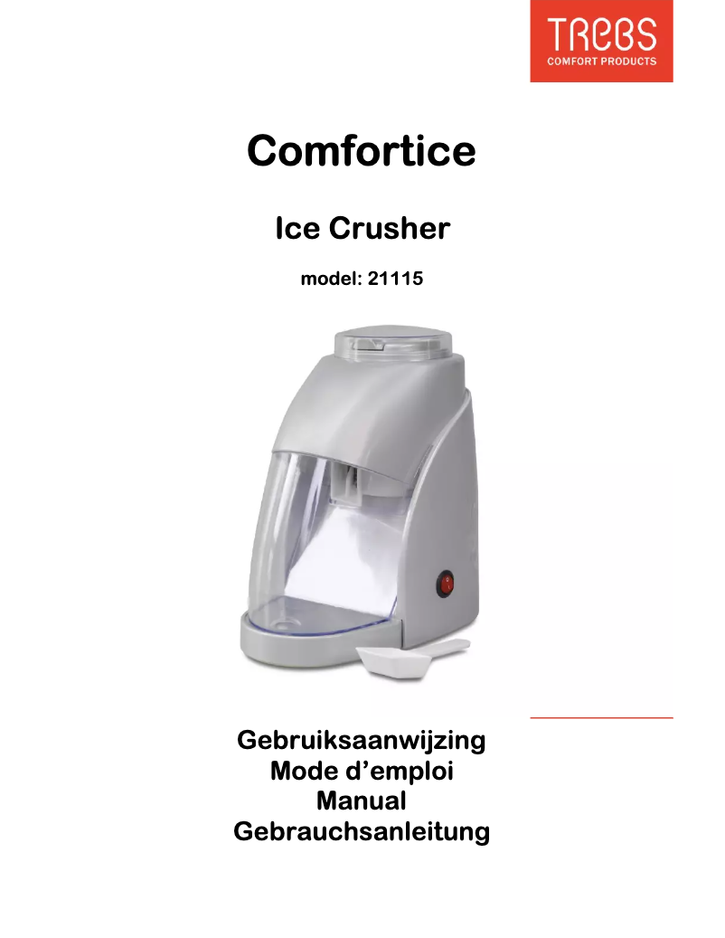 Página 1 del manual Manual de usuario Trebs Ice Crusher 21115