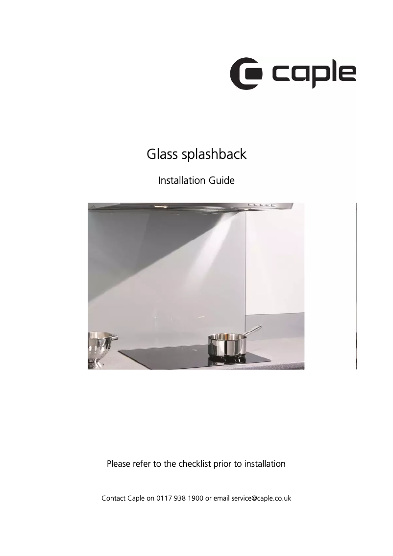 Page n°1 - Manuel utilisateur Caple TSB600WH