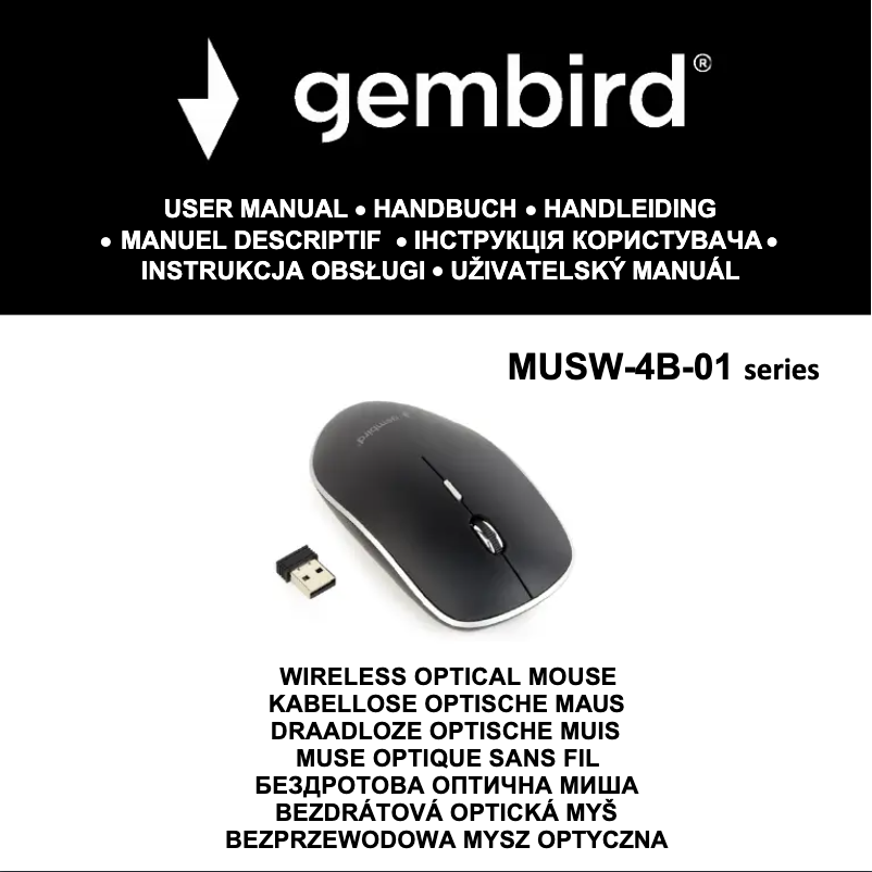 Page n°1 - Manuel utilisateur Gembird MUSW-4B-01