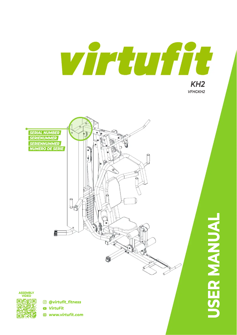 Page n°1 - Manuel utilisateur VirtuFit Home Gym KH2