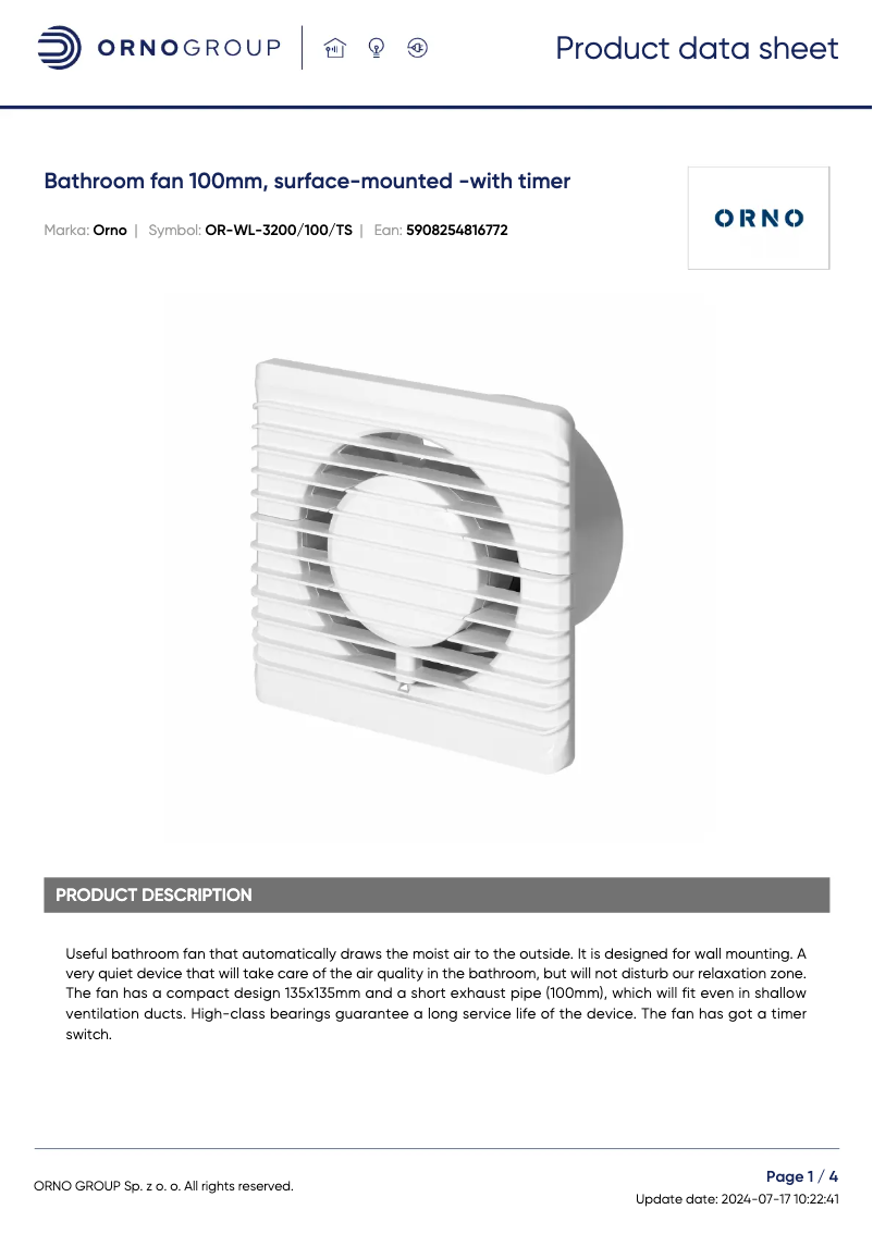 Imagen de la primera página del manual del dispositivo OR-WL-3200/100/TS