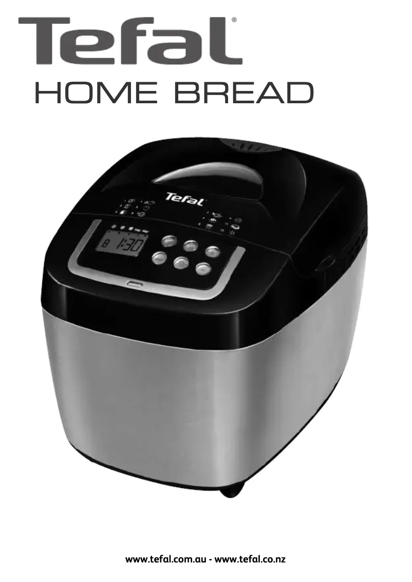 Page 1 de la notice Manuel utilisateur Tefal Home Bread PF110
