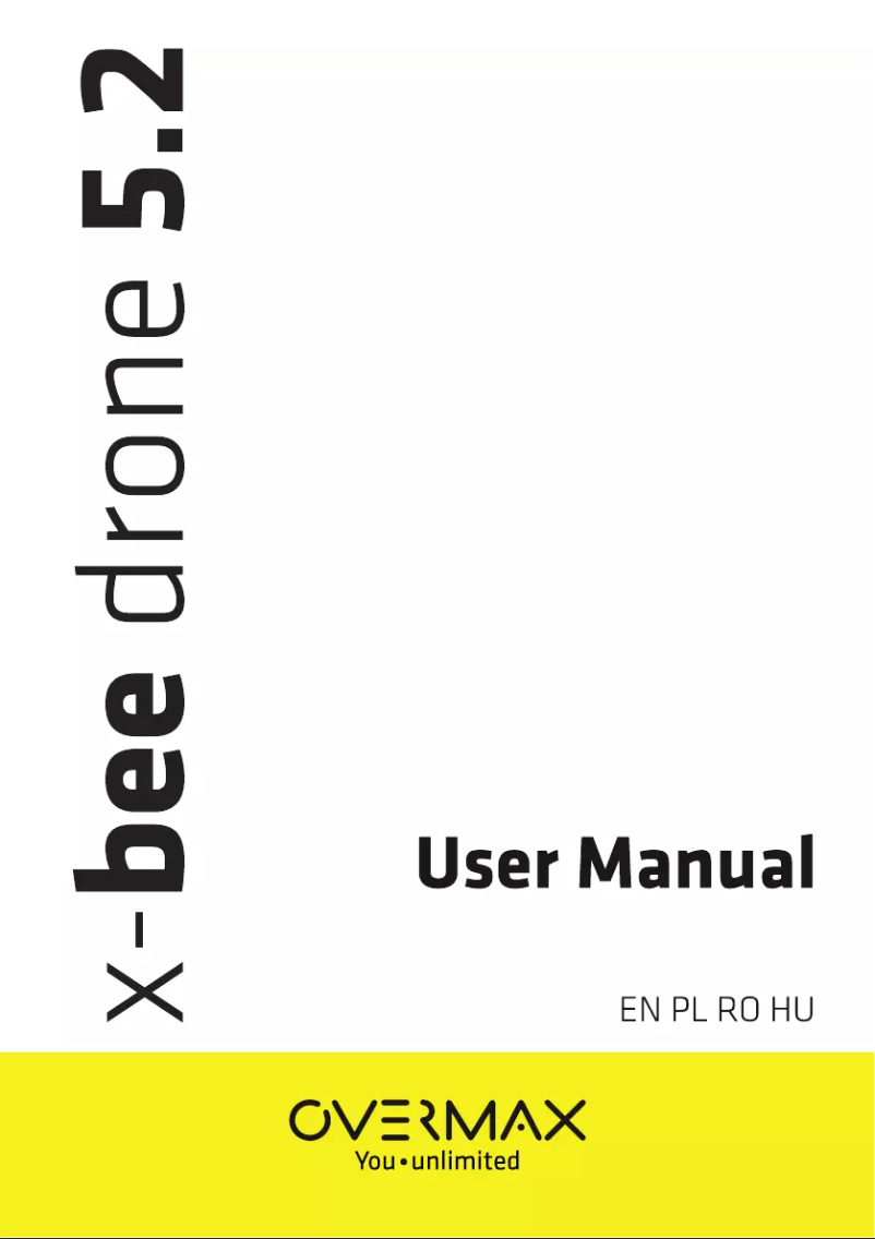 Imagen de la primera página del manual del dispositivo X-bee drone 5.2