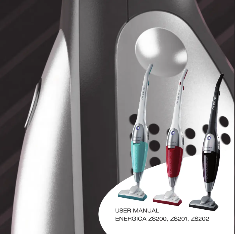 Page 1 de la notice Manuel utilisateur Electrolux Energica ZS202