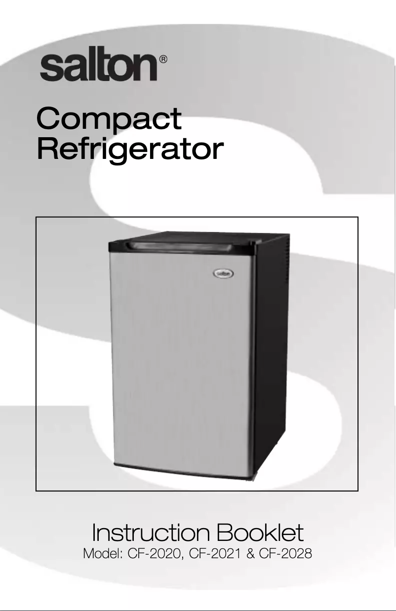 Image de la première page du manuel de l'appareil CF2021