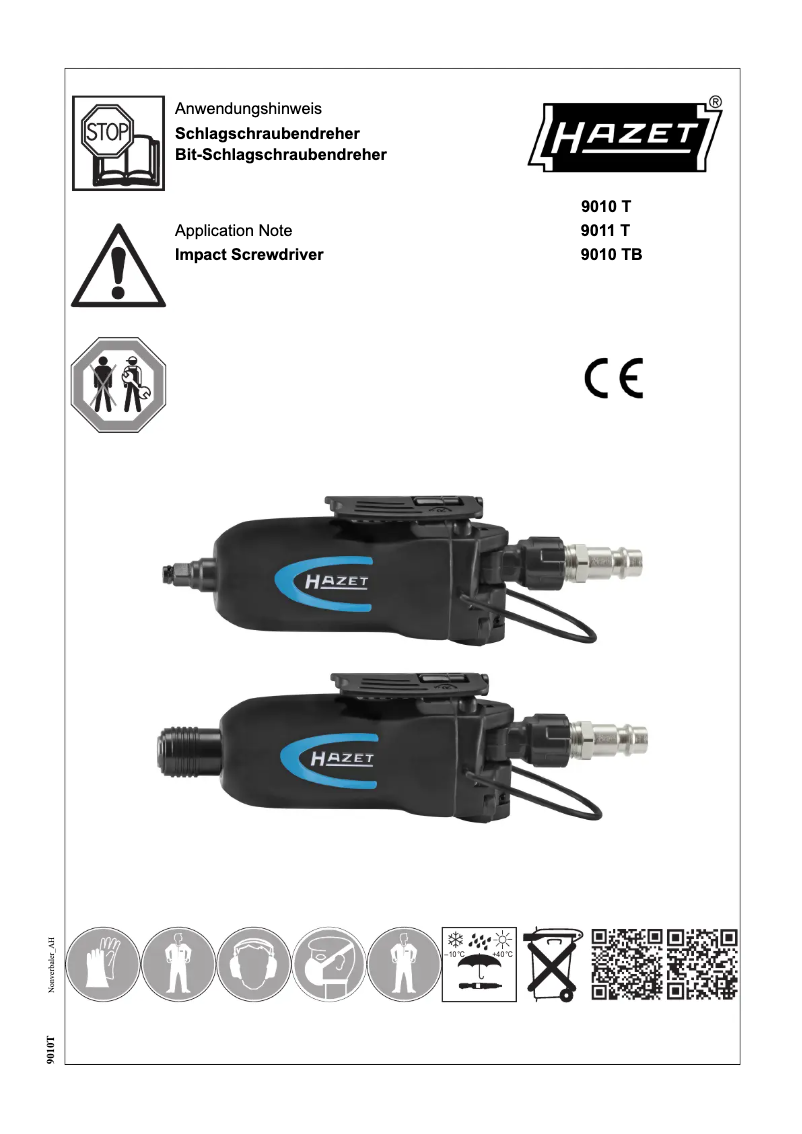 Page 1 de la notice Manuel utilisateur Hazet 9010TB