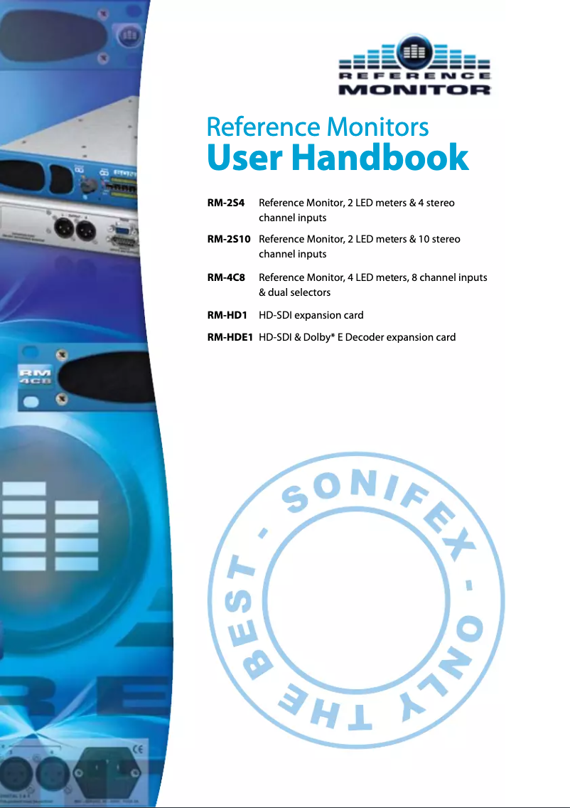 Page n°1 - Manuel utilisateur Sonifex RM-2S4