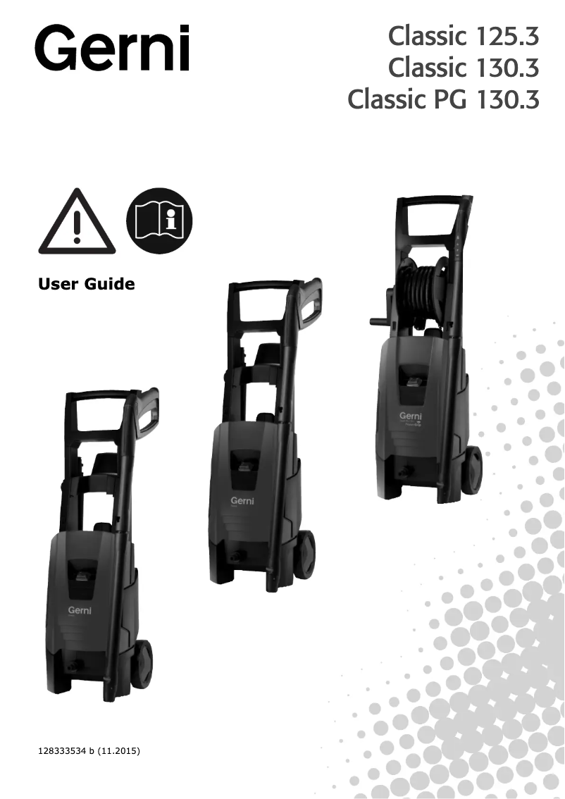 Página 1 del manual Manual de usuario Gerni Classic 125.3